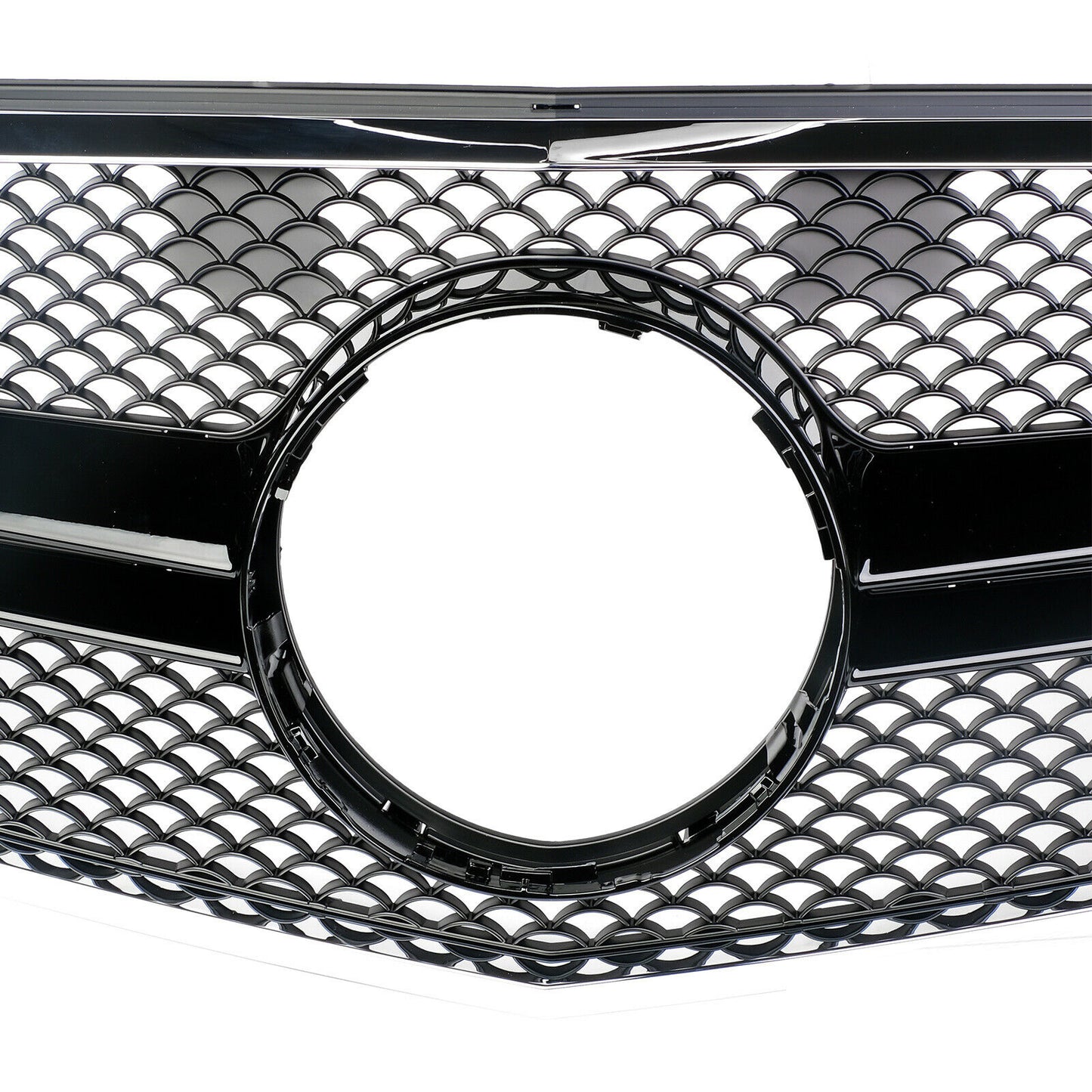 FRONT GRILLE MERCEDES E-CLASS W212 S212 2009-2012 BLACK AMG BLACK
