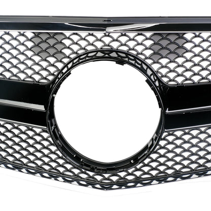 FRONT GRILLE MERCEDES E-CLASS W212 S212 2009-2012 BLACK AMG BLACK