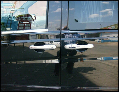 CROMATURA MANIGLIE 5 PORTE MERCEDES VIANO W639 2003-2014 INOX ADESIVO 0032 AUTOELEGANCERICAMBI