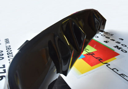 SOTTO PARAURTI POSTERIORE VW GOLF 6 VI 08-12 DIFFUSORE DOPPIO ABS NERO LUCIDO