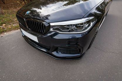 SPLITTER FOR BMW 5 SERIES G30 G31 UNDER FRONT BUMPER SPOILER GLOSSY BLACK