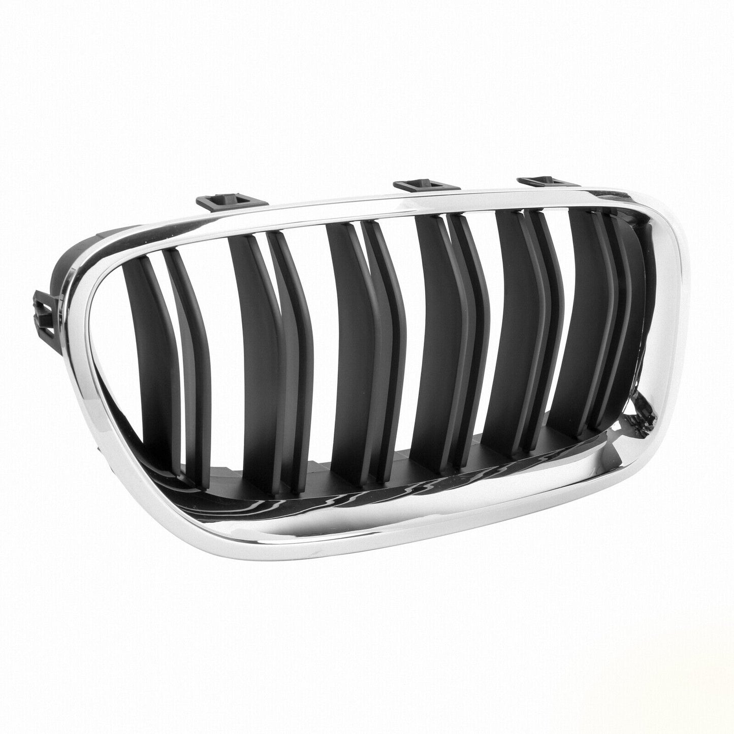 BMW SERIE 5 F10 F11 2010+ GRIGLIE ANTERIORI BORDO CROMATO DOPPIA STRISCIA AUTOELEGANCERICAMBI