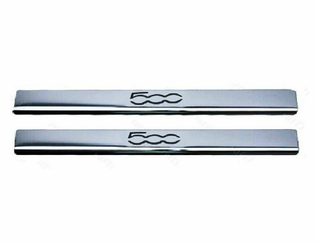 CROMATURA BATTITACCO PORTE FIAT 500C 2007-2015 ACCIAIO INOX ADESIVO 0032 AUTOELEGANCERICAMBI