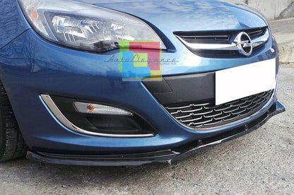 0141 OPEL ASTRA J LIP SPOILER SOTTO PARAURTI ANTERIORE ABS NERO AUTOELEGANCERICAMBI