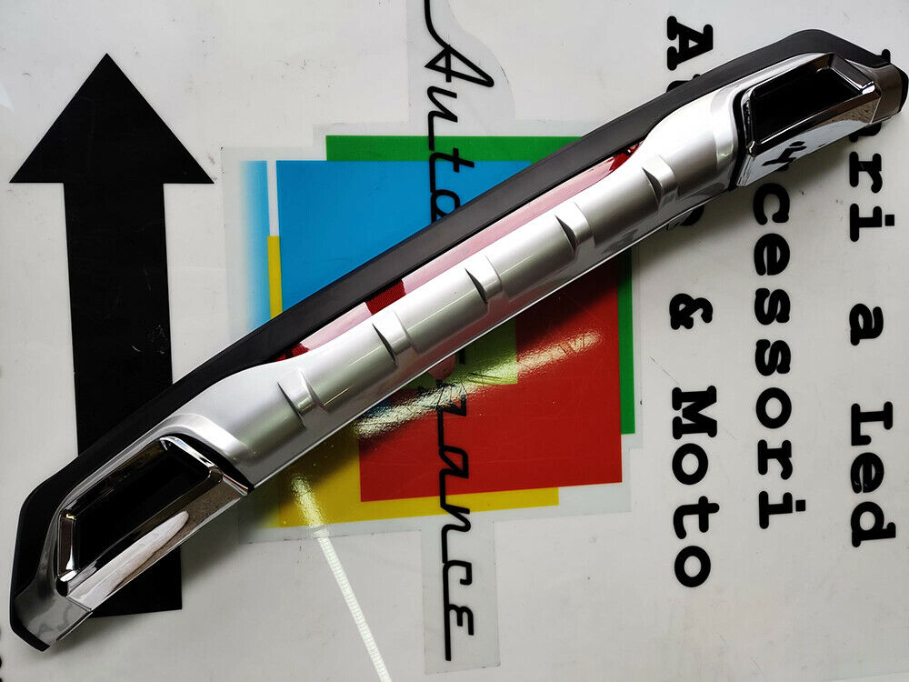 HYUNDAI I20 ABS UNDER BUMPER DIFFUSER RECTANGULAR RS TIP