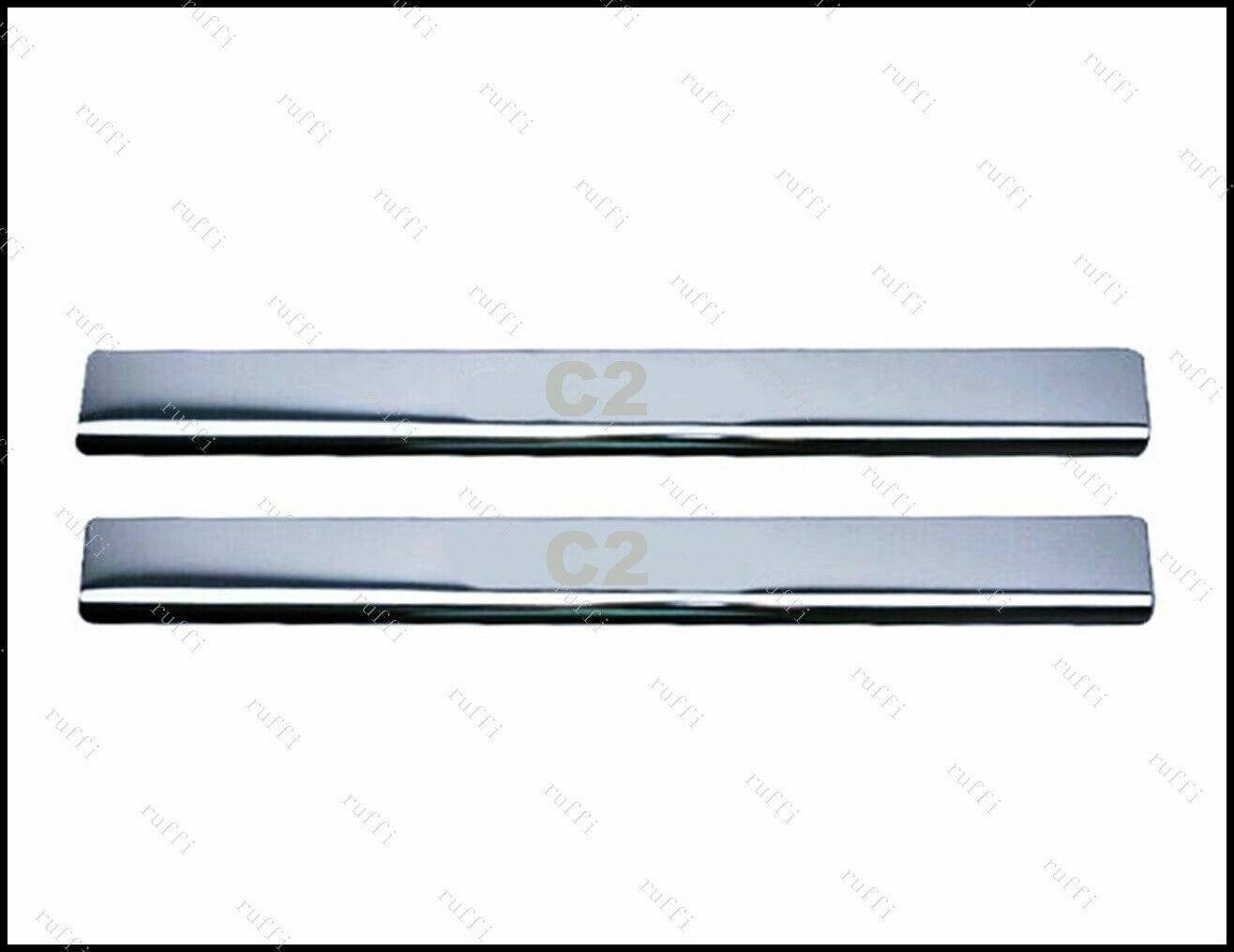 CROMATURA BATTITACCO 2 PORTE CITROEN C2 2003+ ACCIAIO INOX ADESIVO 0032 AUTOELEGANCERICAMBI