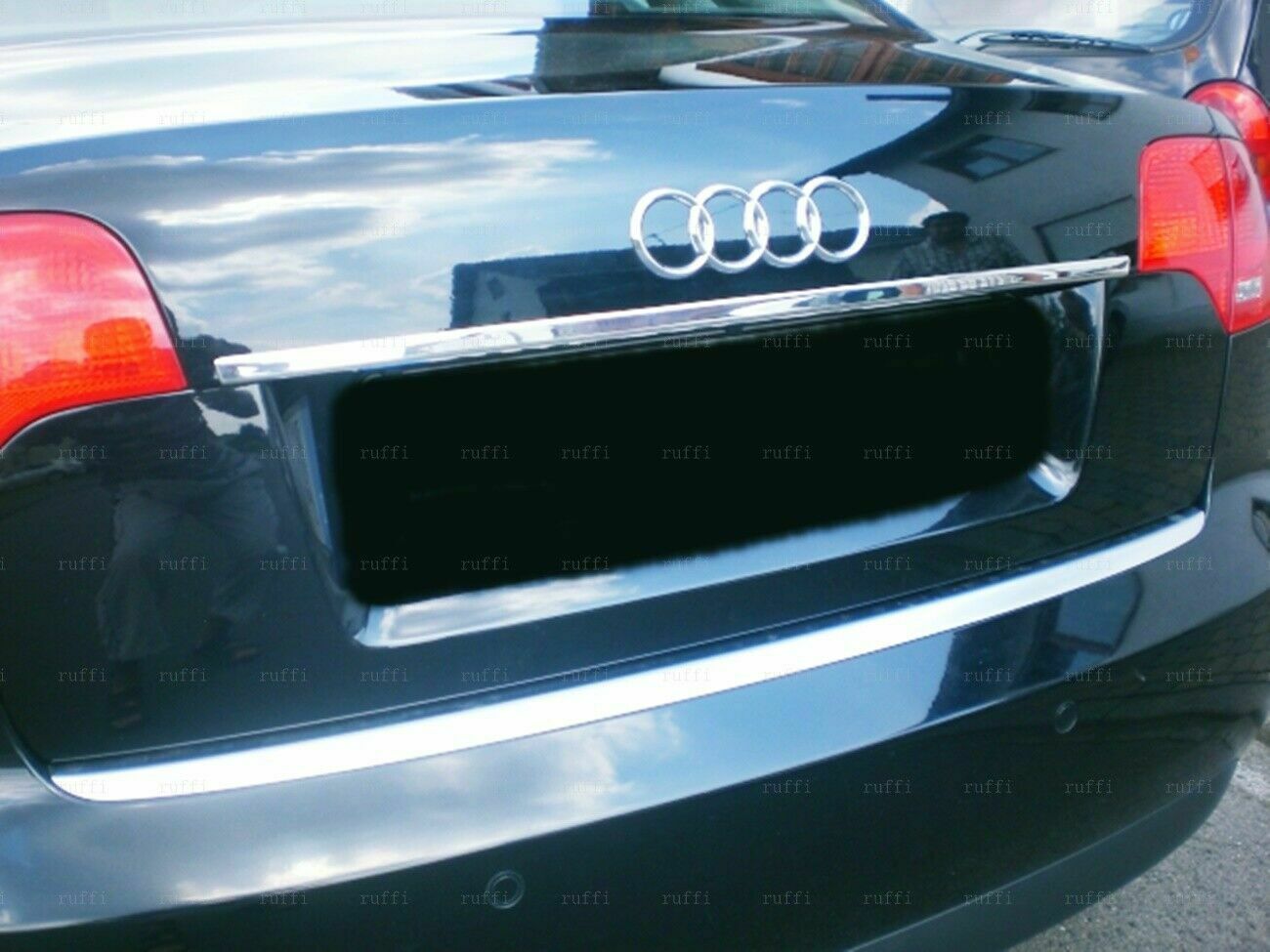 CROMATURA BAGAGLIAIO SUPERIORE AUDI A4 B6 B7 2000-2008 ACCIAIO INOX ADESIVO 0032 AUTOELEGANCERICAMBI