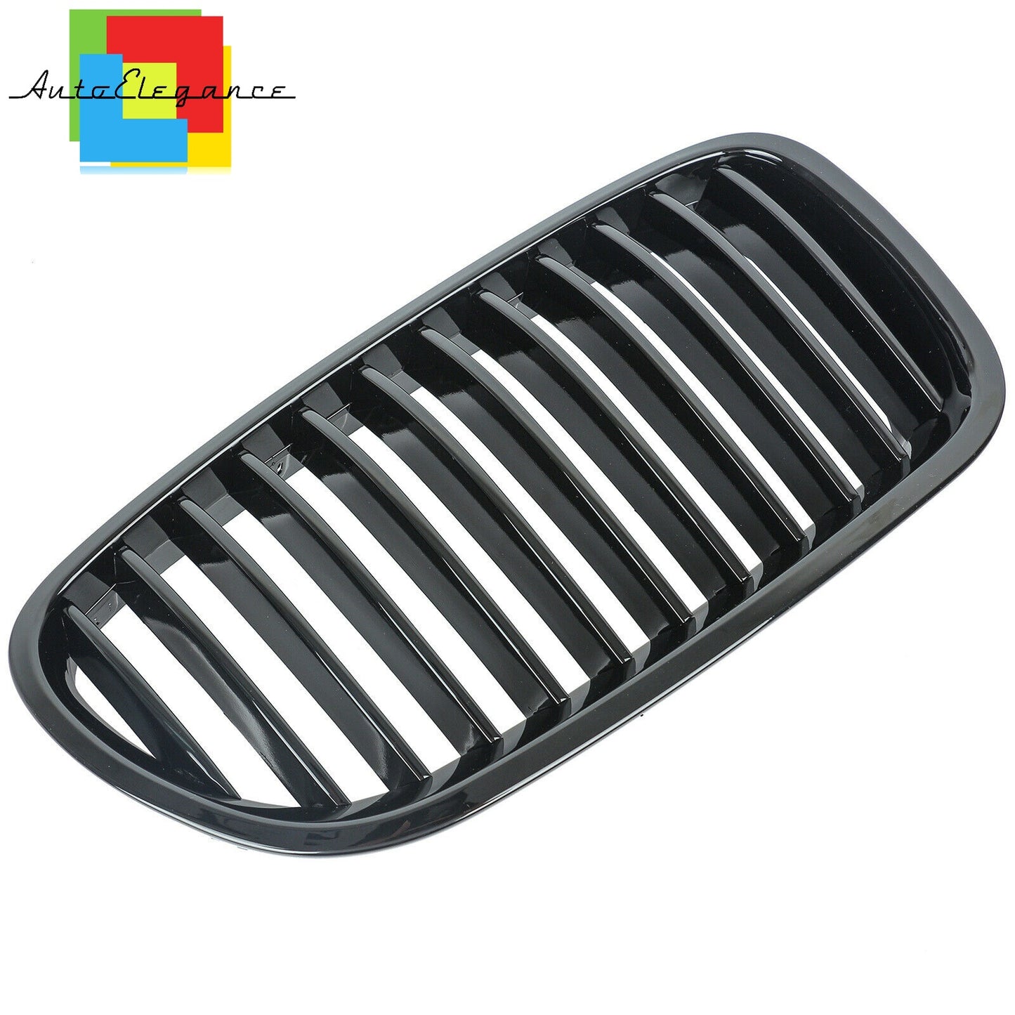 5 SERIES F10 F11 M LOOK GLOSSY BLACK SINGLE KIDNEY MUSTACHE GRILLE NEWS