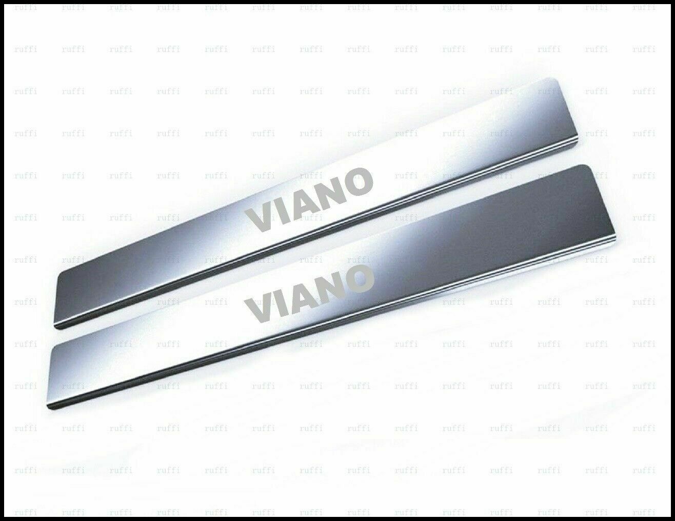 CROMATURA BATTITACCO 2 PORTE MERCEDES VIANO W639 2003-2014 INOX ADESIVO 0032 AUTOELEGANCERICAMBI