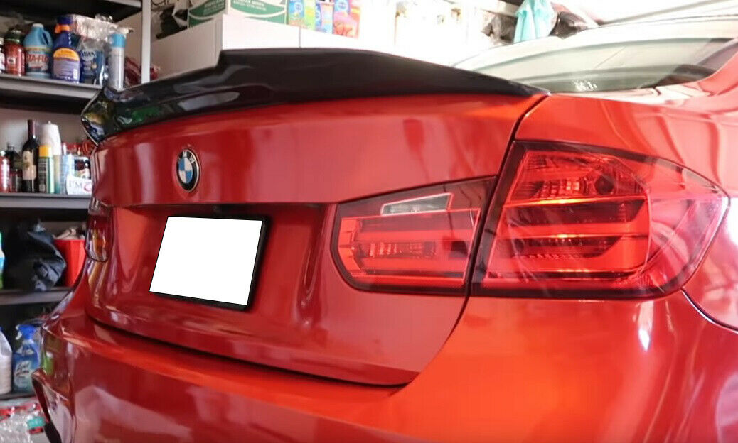 SPOILER POSTERIORE COFANO PER BMW SERIE 3 F30 BERLINA M3 IN ABS NERO LUCIDO -