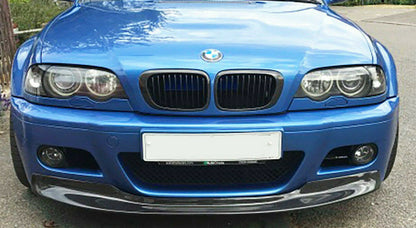 BMW SERIE 3 M3 E46 SOTTO PARAURTI ANTERIORE ABS NERO LUCIDO SPLITTER LAMA AUTOELEGANCERICAMBI