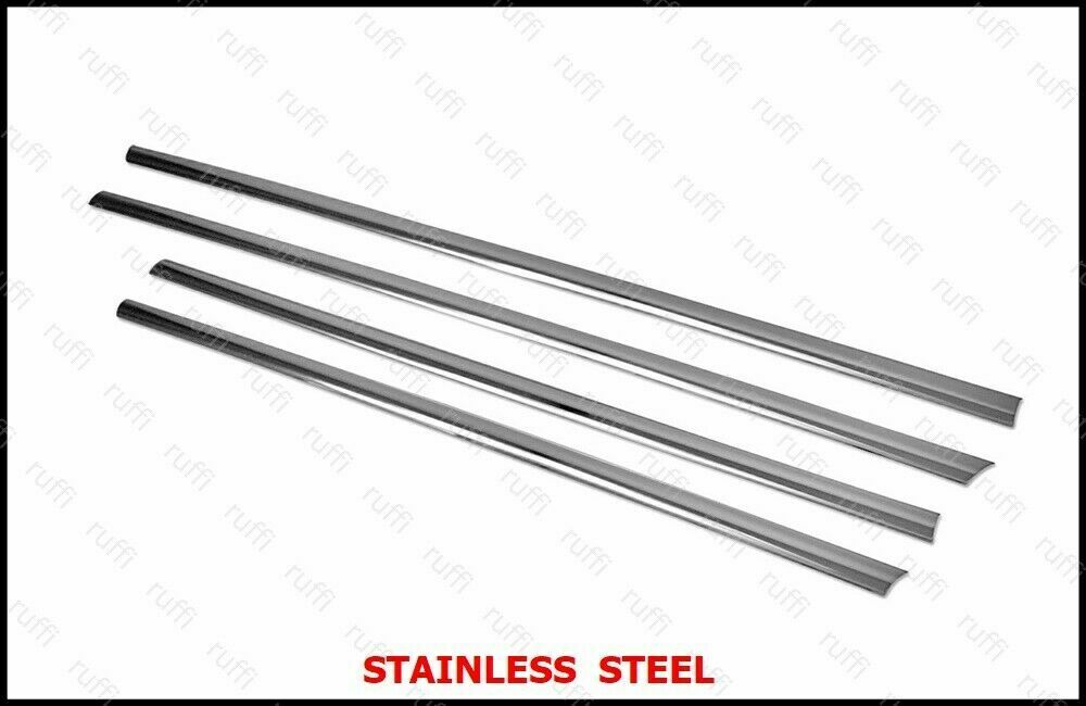 CROMATURA CORNICI FINESTRINI 4PZ BMW 3 F30 F35 F80 2011-2018 INOX ADESIVO 0032 AUTOELEGANCERICAMBI