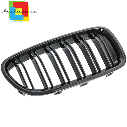 FRONT MUSTACHE GRILLE 5 SERIES F10 F11 F18 M LOOK GLOSS BLACK DOUBLE KIDNEY NEWS
