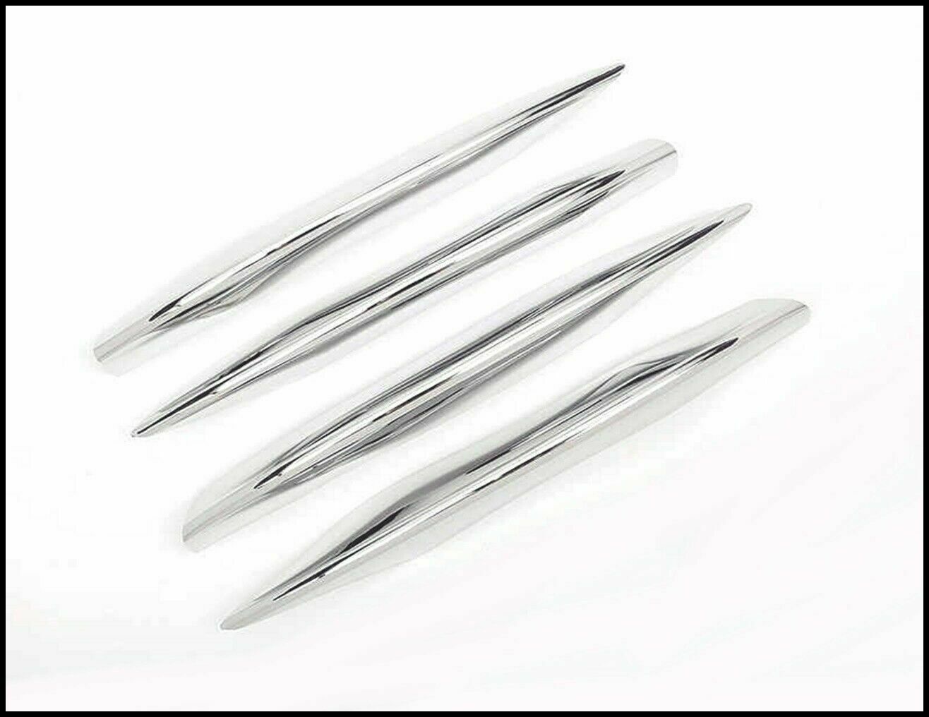CROMATURA GRIGLIA FENDINEBBIA 4PZ MERCEDES C W205 AMG ACCIAIO INOX ADESIVO 0032 AUTOELEGANCERICAMBI