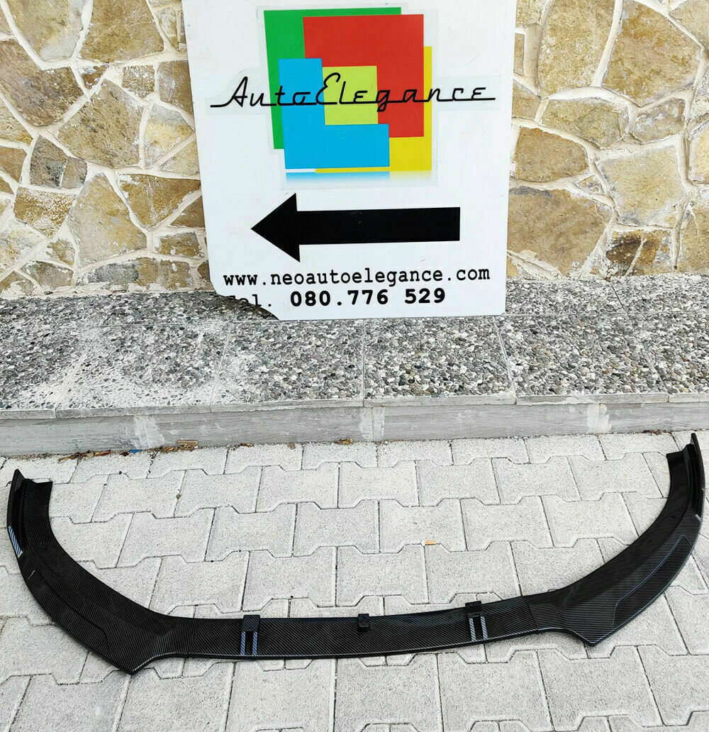0050 AUDI A3 8V LIFT SOTTO PARAURTI ANTERIORE CARBONIO RS3 DESIGN SPLITTER LAMA AUTOELEGANCERICAMBI