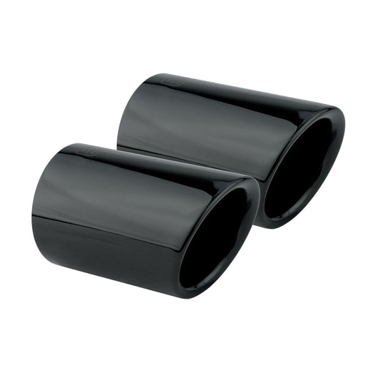 2 TEMINALI DI SCARICO Nero Acciaio Inox per VW GOLF 7 AUTOELEGANCERICAMBI