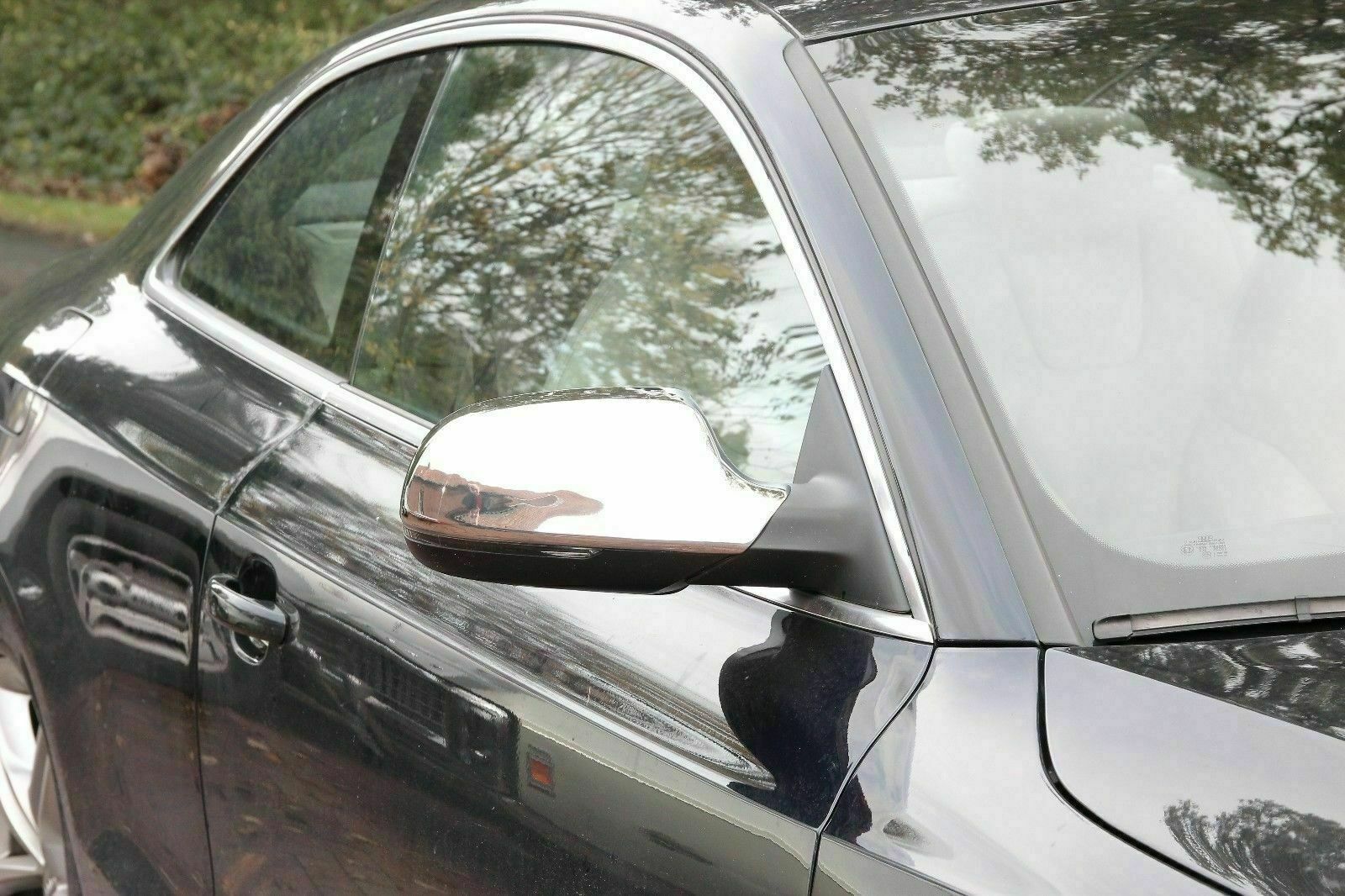 CROMATURA SPECCHIETTI LATERALI AUDI A6 C6 2004-2008 INOX ADESIVO 0032 AUTOELEGANCERICAMBI