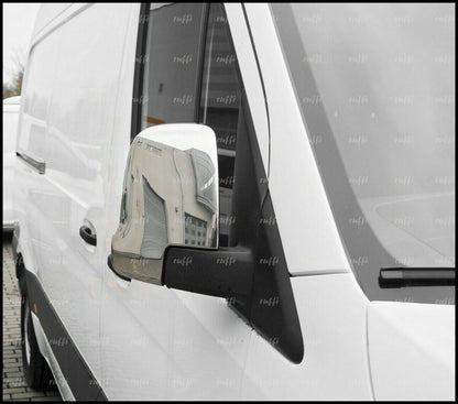 CROMATURA SPECCHIETTI LATERALI MERCEDES SPRINTER W907 2018+ INOX ADESIVO 0032 AUTOELEGANCERICAMBI