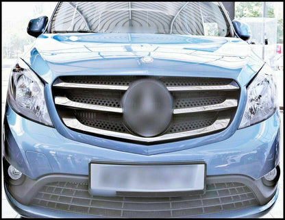 CROMATURA GRIGLIA FRONTALE 5PZ MERCEDES CITAN 2012+ ACCIAIO INOX ADESIVO 0032 AUTOELEGANCERICAMBI