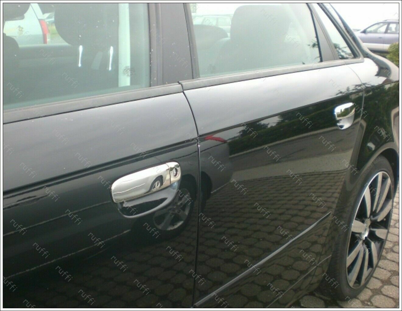 CROMATURA MANIGLIE 4 PORTE AUDI A6 C5 1997-2005 ACCIAIO INOX ADESIVO 0032 AUTOELEGANCERICAMBI