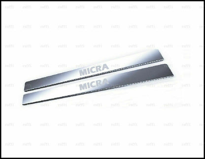 CROMATURA BATTITACCO PORTE NISSAN MICRA IV 2010-2016 ACCIAIO INOX ADESIVO 0032 AUTOELEGANCERICAMBI