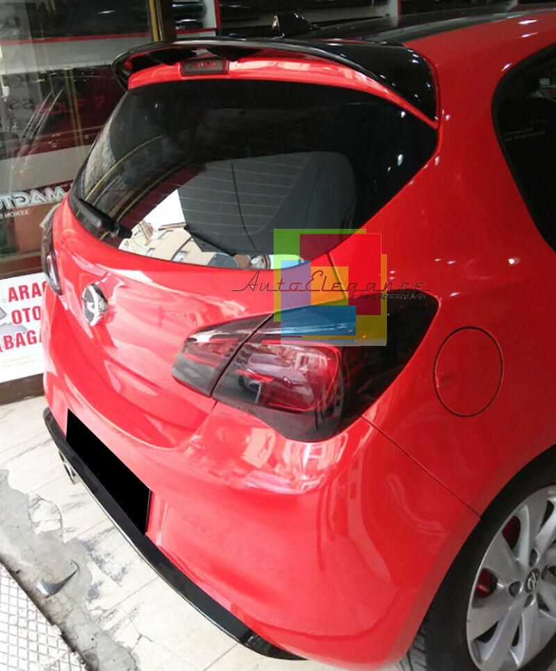 OPEL CORSA E 2014 A 2019 5 PORTE ALETTONE LOOK OPC SPOILER POSTERIORE TETTO