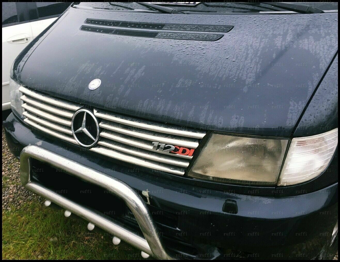 CROMATURA GRIGLIA FRONTALE 10PZ MERCEDES VITO W638 1996-2003 INOX ADESIVO 0032 AUTOELEGANCERICAMBI