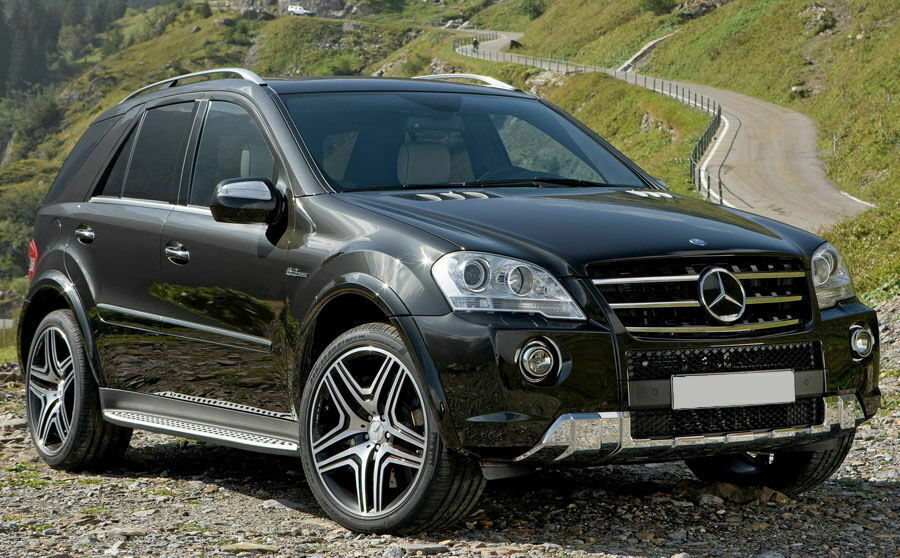 0154 PEDANE LATERALI MERCEDES W164 ML 2005-2012 SOTTOPORTA IN ALLUMINIO AUTOELEGANCERICAMBI