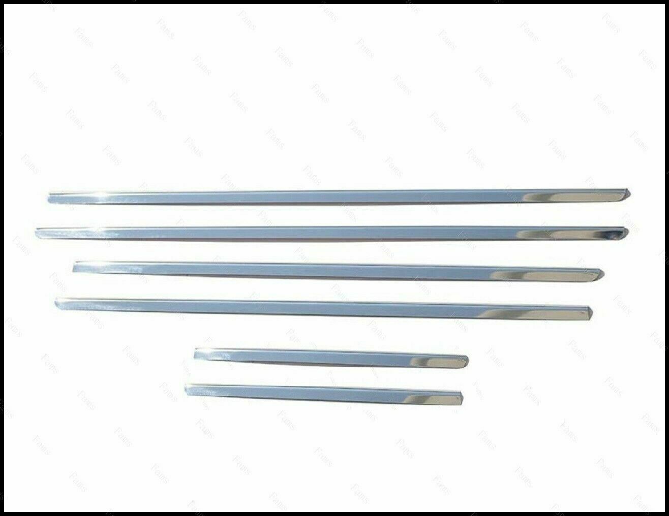 CROMATURA CORNICI FINESTRINI 6PZ CITROEN C5 MK3 2008+ INOX ADESIVO 0032 AUTOELEGANCERICAMBI