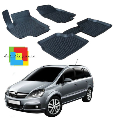 SET OF CAR INTERIOR RUBBER MATS MADE TO MEASURE OPEL ZAFIRA B 2006-2011 0032