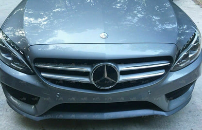 CROMATURA GRIGLIA FRONTALE 4PZ MERCEDES C W205 S205 2013+ INOX ADESIVO 0032 AUTOELEGANCERICAMBI