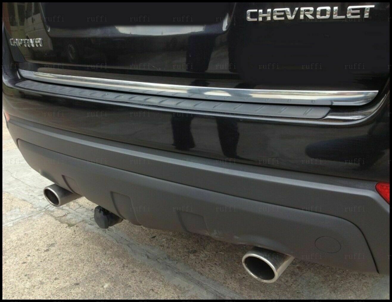 CROMATURA BAGAGLIAIO CHEVROLET CAPTIVA 2006+ ACCIAIO INOX ADESIVO 0032 AUTOELEGANCERICAMBI