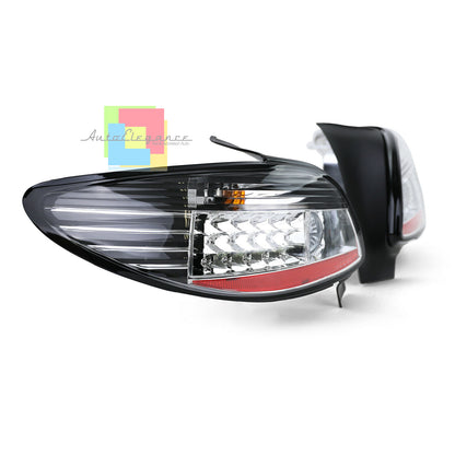 PEUGEOT 206 3 &amp; 5 DOORS 1998+ SMOKED LED REAR LIGHTS TUNING LOOK