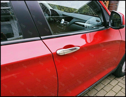 CROMATURA MANIGLIE PORTE BMW 3 E90 E91 LED ACCIAIO INOX ADESIVO 0032 AUTOELEGANCERICAMBI