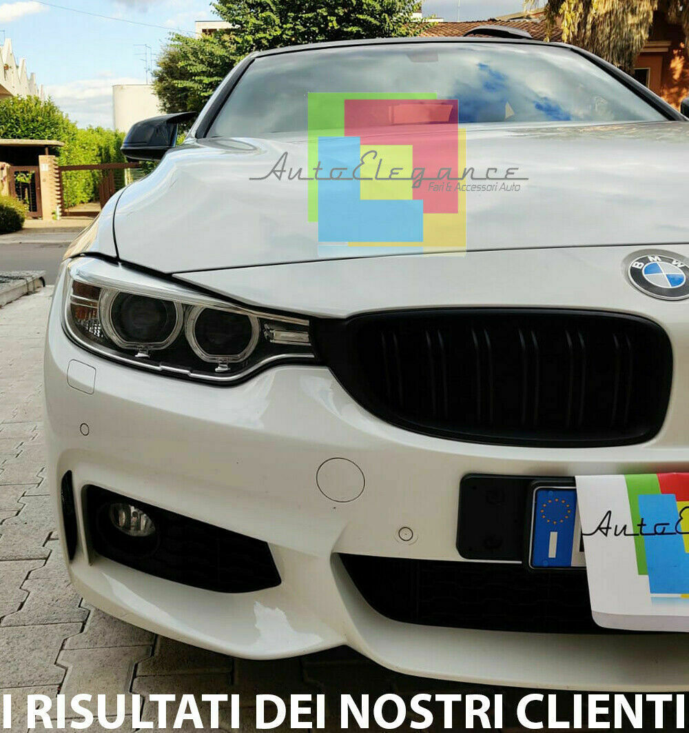0061 SPECCHI NERO LUCIDO BMW SERIE 4 F32 F33 F36 CALOTTE SPECCHIETTI ADESIVE ABS AUTOELEGANCERICAMBI