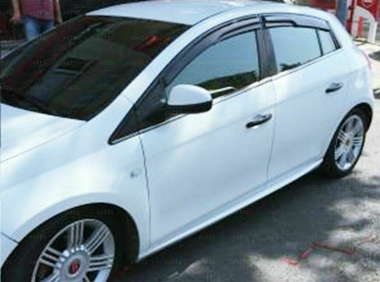 CROMATURA CORNICI FINESTRINI 6PZ FIAT BRAVO 2006+ ACCIAIO INOX ADESIVO 0032 AUTOELEGANCERICAMBI