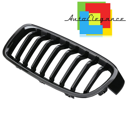 FRONT MUSTACHE GRILLE 3 SERIES F30 F31 F35 M LOOK GLOSS BLACK SINGLE KIDNEY NEWS