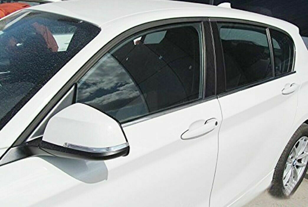 CROMATURA CORNICI FINESTRINI 4PZ BMW 1 F20 F21 2010+ ACCIAIO INOX ADESIVO 0032 AUTOELEGANCERICAMBI