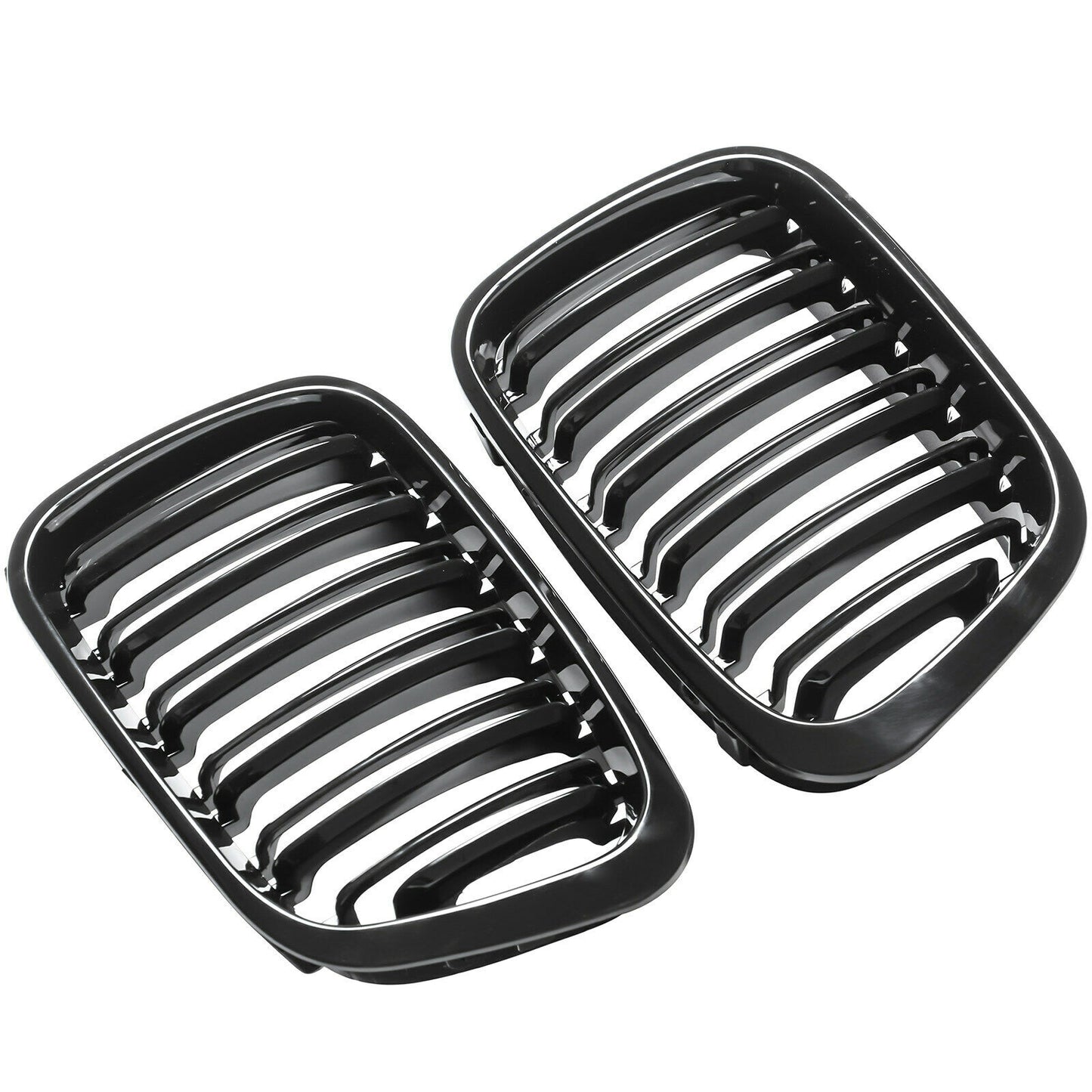 BMW 3 SERIES E46 SEDAN SW 1998-2001 FRONT GRILLES GLOSS BLACK
