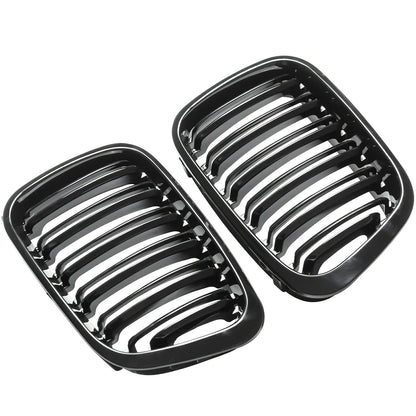 BMW 3 SERIES E46 SEDAN SW 1998-2001 FRONT GRILLES GLOSS BLACK