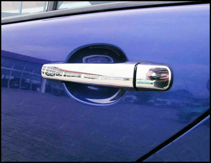 CROMATURA MANIGLIE 4 PORTE MERCEDES C W202 S202 1993-2001 INOX ADESIVO 0032 AUTOELEGANCERICAMBI
