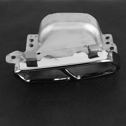 ADATTO PER MERCEDES CLASSE A W176 CLA W117 TERMINALI DI SCARICO LOOK AMG ACCIAIO INOX CROMATO AUTOELEGANCERICAMBI