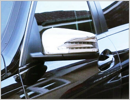 CROMATURA SPECCHIETTI LATERALI MERCEDES CLASSE A W176 ACCIAIO INOX ADESIVO 0032 AUTOELEGANCERICAMBI