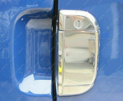 CROMATURA MANIGLIE PORTE VW T4 TRANSPORTER 1995-2003 ACCIAIO INOX ADESIVO 0032 AUTOELEGANCERICAMBI