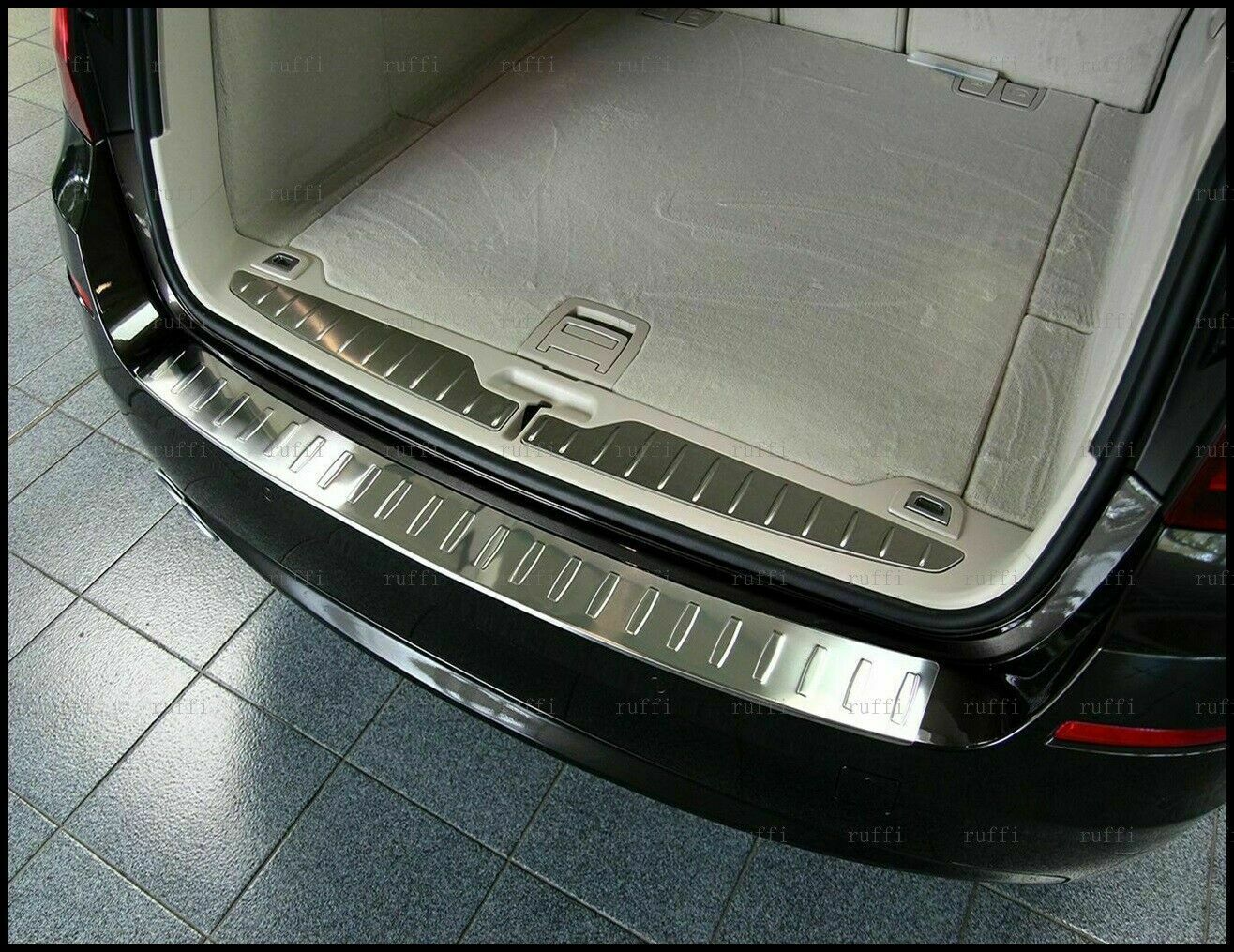 CROMATURA PROTEZIONE PARAURTI POSTERIORE BMW 5 F11 2009-2017 INOX ADESIVO 0032 AUTOELEGANCERICAMBI