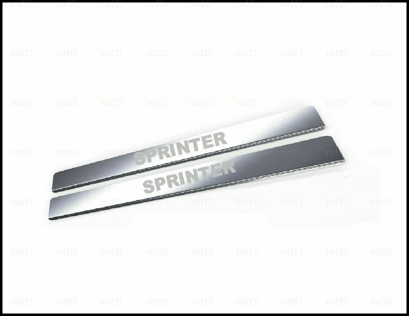 CROMATURA BATTITACCO 2 PORTE MERCEDES SPRINTER W906 2006-2018 INOX ADESIVO 0032 AUTOELEGANCERICAMBI