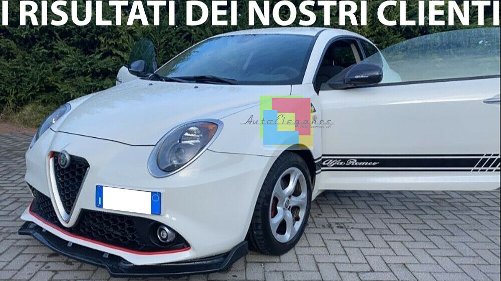 LAMA ALFA ROMEO MITO SOTTO PARAURTI ANTERIORE IN ABS LOOK RS NERO SPLITTER
