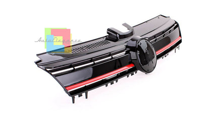 VW GOLF 7 VII 2012-2017 FRONT GRILLE R400 LOOK RED PROFILE 