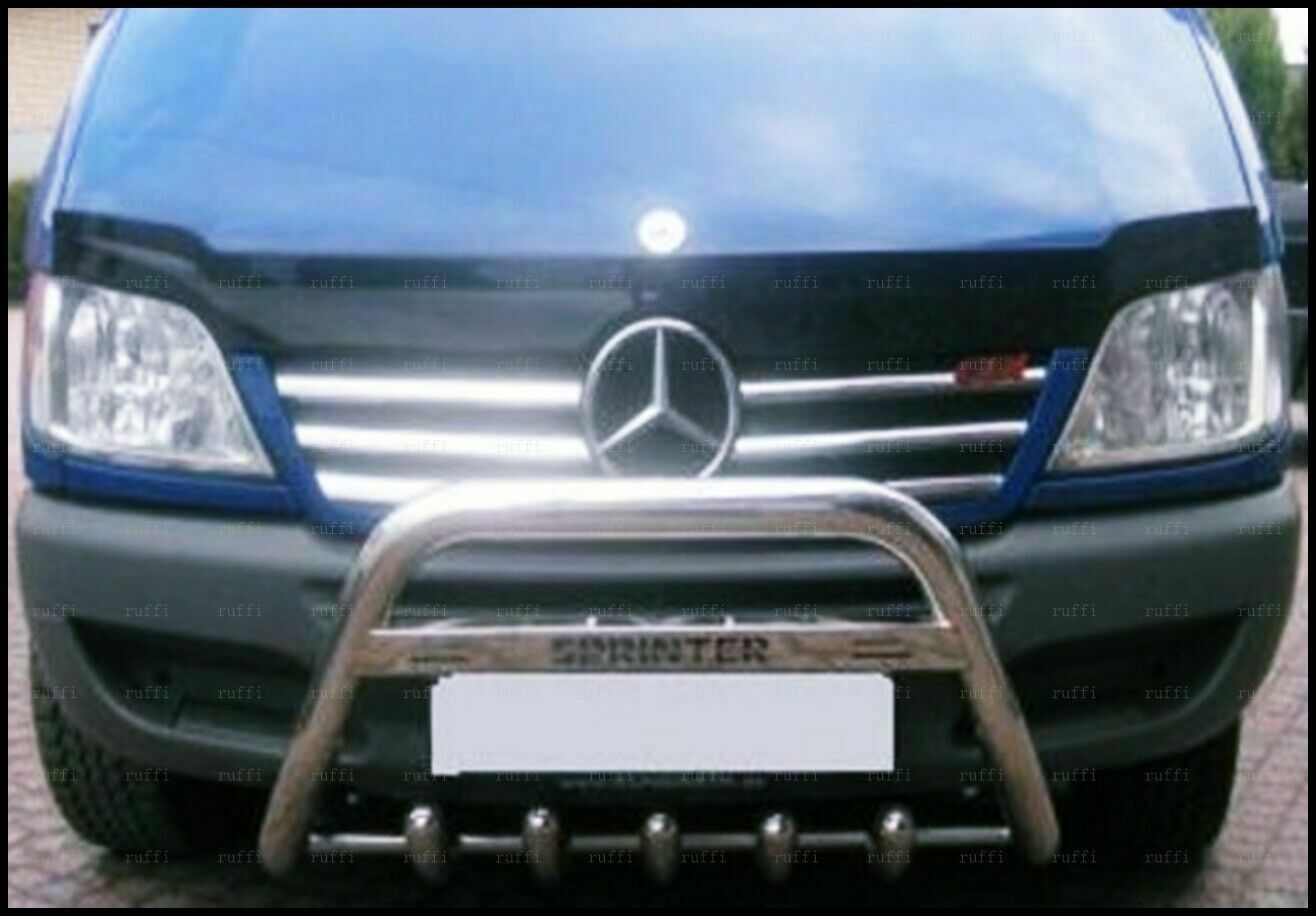 CROMATURA GRIGLIA FRONTALE 6PZ MERCEDES SPRINTER W901 03-06 INOX ADESIVO 0032 AUTOELEGANCERICAMBI