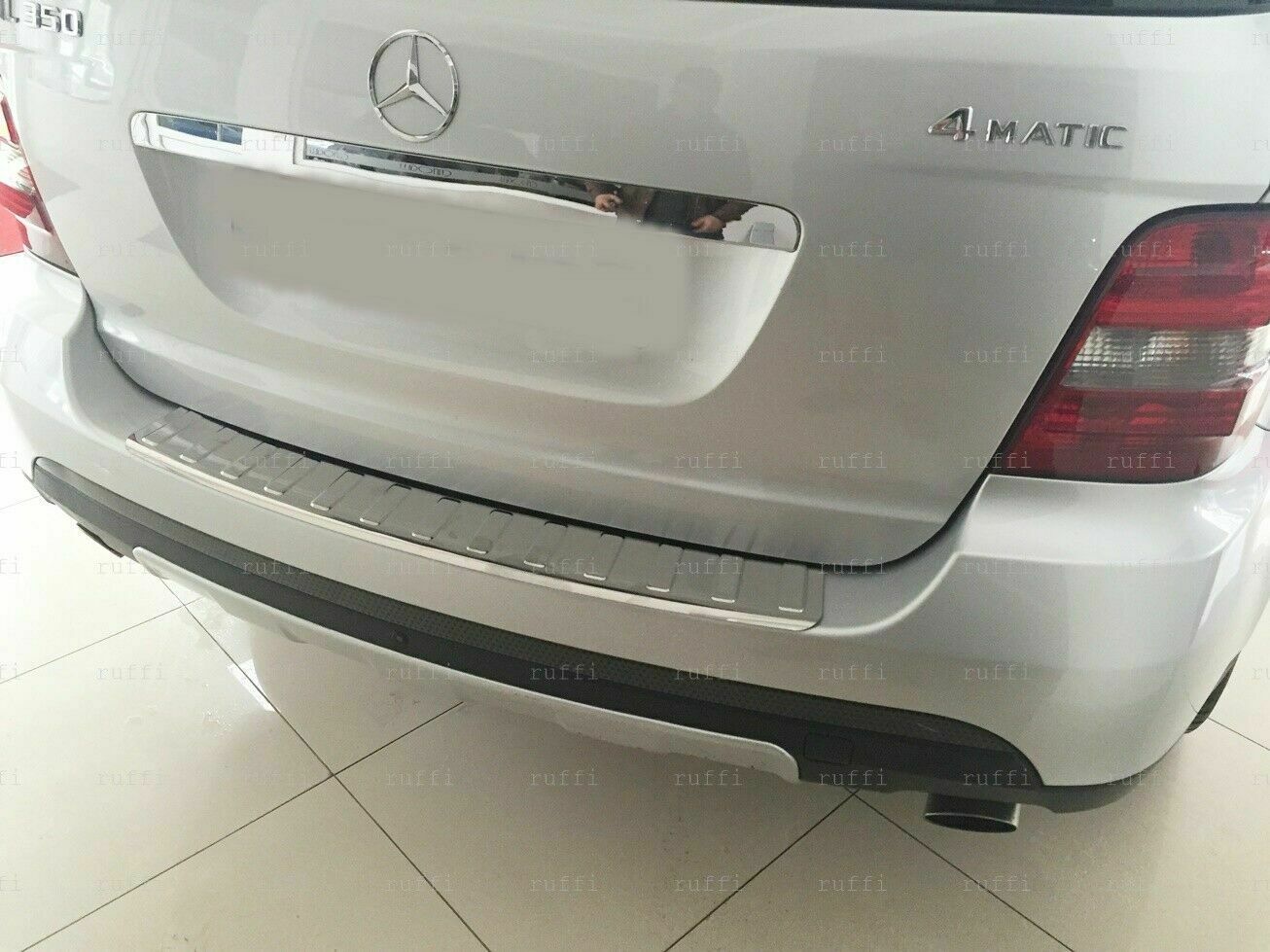 CROMATURA PROTEZIONE PARAURTI POST. MERCEDES ML W164 2005-2011 INOX ADESIVO 0032 AUTOELEGANCERICAMBI